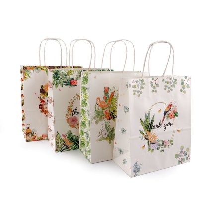 Dárková taška Thank you (Varianta 3 krémová nejsvět., Balení 12 ks)