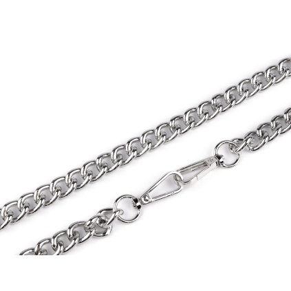 Řetízek na kabelky s karabinou délka 120 cm (Varianta 1 (12 mm) nikl, Balení 1 ks)