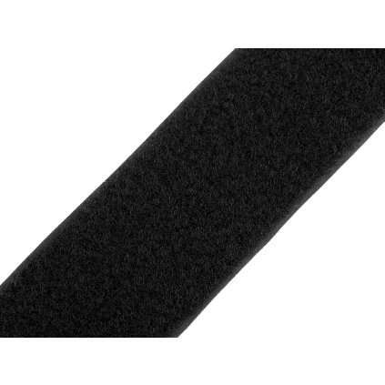 Suchý zip plyš šíře 50 mm (Varianta 1 černá, Balení 1 m)