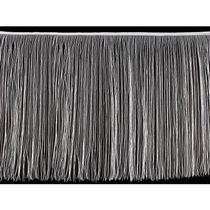 Třásně s lurexem šíře 50 cm (Varianta 1 bílá, Balení 1 m)