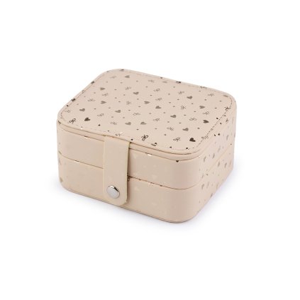 Malá šperkovnice srdce 9x11x6 cm (Varianta 2 šedá stříbrná, Balení 1 ks)