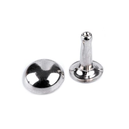 Duté nýty Ø10 mm půlkulaté (Varianta 1 nikl, Balení 50 pár)