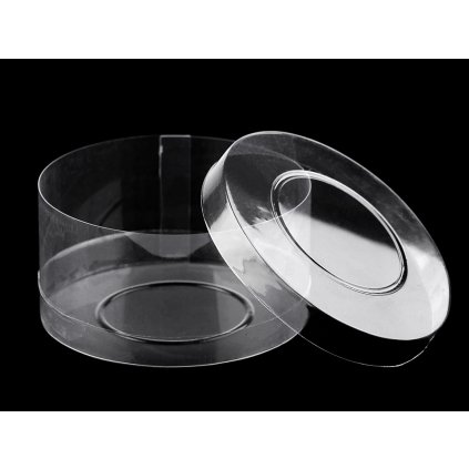 Plastová krabička / dóza Ø98 mm (Varianta transparent, Balení 1 ks)