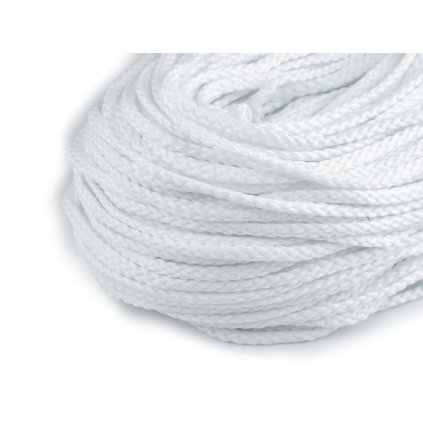 Oděvní šňůra PES Ø6 mm (Varianta 1 bílá, Balení 100 m)