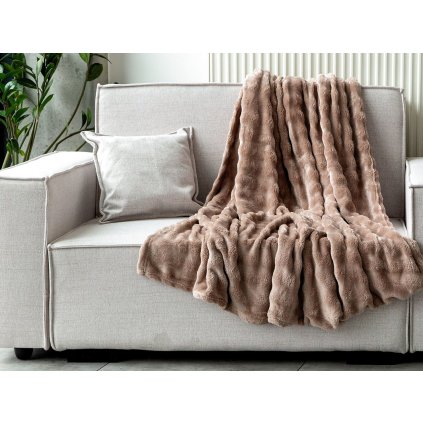Deka bubble fleece 150x200 cm (Varianta 2 béžová světlá, Balení 1 ks)