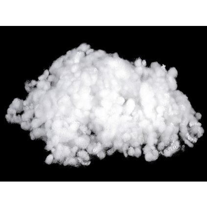 Výplň - kuličky z dutého vlákna bělené 1 kg