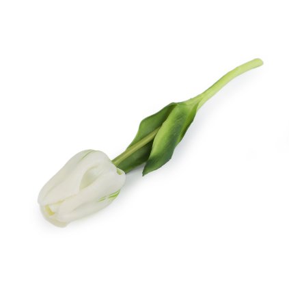 Umělý tulipán (Varianta 1 bílá, Balení 1 ks)