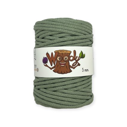 Woody příze 5 mm – Šalvěj (100m)