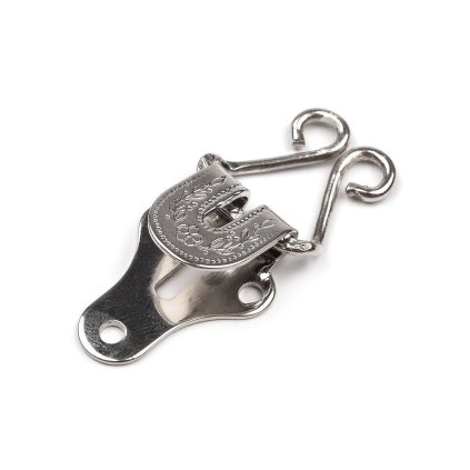 Kalhotový háček / zapínání, dvoudílný (Varianta černý lak, Balení 4 ks)