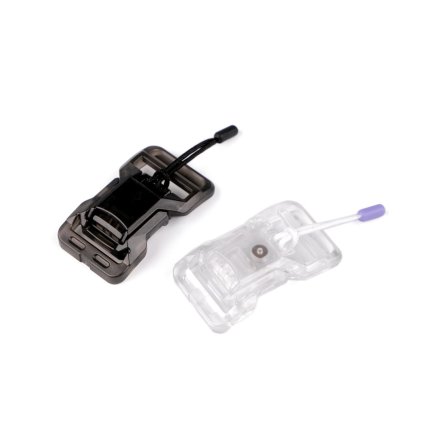 Magnetická plastová spona šíře 20 mm (Varianta 1 transparent, Balení 1 pár)