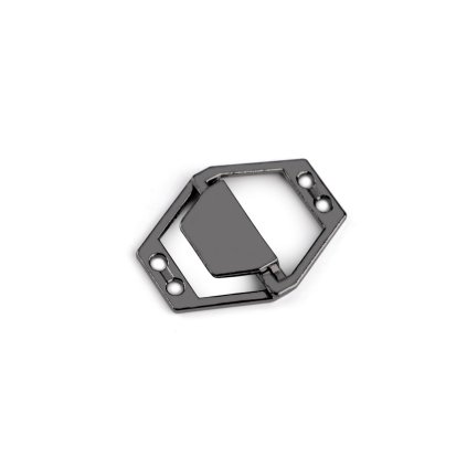 Kovové ozdobné zapínání 20x26 mm (Varianta 1 nikl, Balení 1 pár)