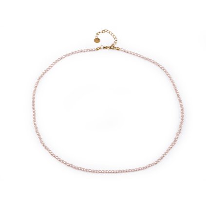 Perlový náhrdelník (Varianta 2 pudrová světlá, Balení 1 ks)