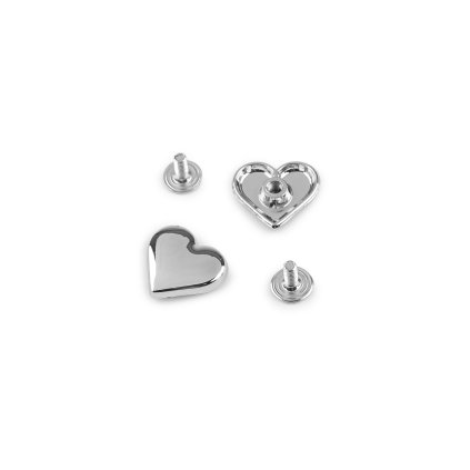 Sedlářský nýt šroubovací srdce 15x14 mm