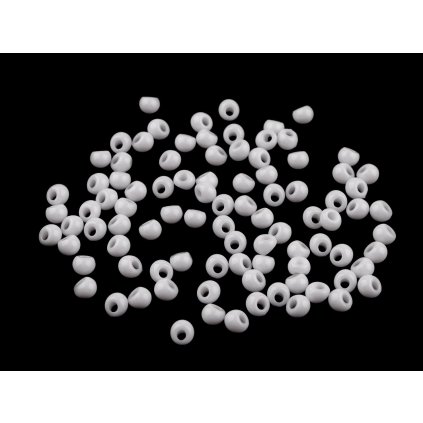 Plastové korálky kapky, imitace rokajlu 4,7x5,3 mm