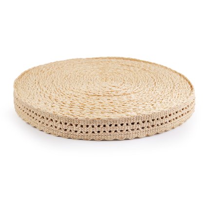 Splétaný popruh šíře 50 mm imitace slámy