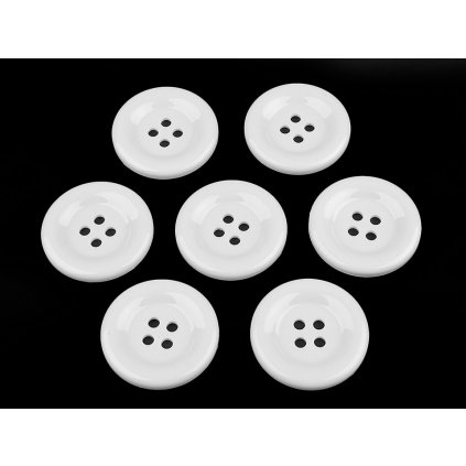 Knoflík velký Ø50 mm (Varianta 1 bílá, Balení 7 ks)