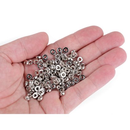 Plastové korálky rondelky / mezidíly Ø6 mm metalické (Varianta 1 stříbrná, Balení 10 g)