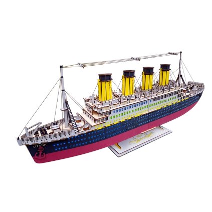 Dřevěné 3D puzzle Titanic