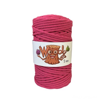 Woody příze 3 mm – Růžová (100m)