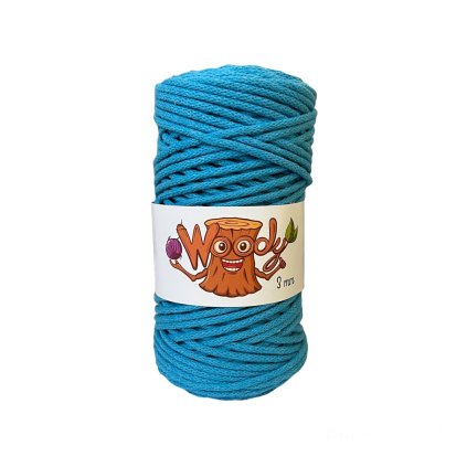 Woody příze 3 mm – Tyrkysová (100m)
