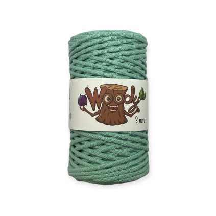 Woody příze 3 mm – Mátová (100m)