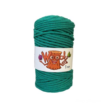 Woody příze 3 mm – Zelená (100m)