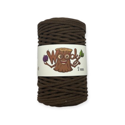 Woody 3 mm – Tmavě hnědá (100m)
