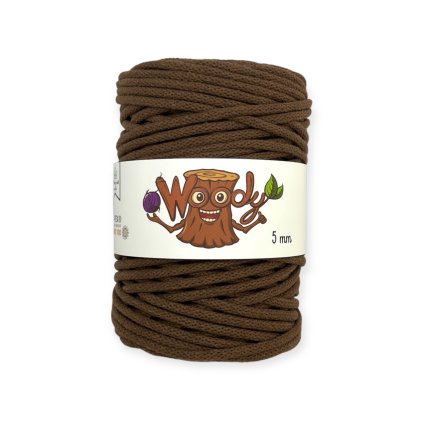 Woody 5 mm – Tmavě hnědá (100m)