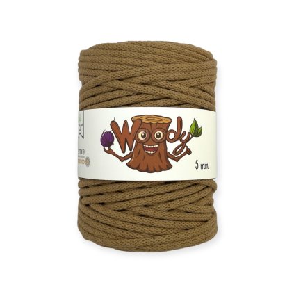 Woody 5 mm – Světle hnědá (100m)