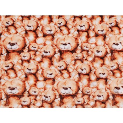 Minky s 3D puntíky medvídek