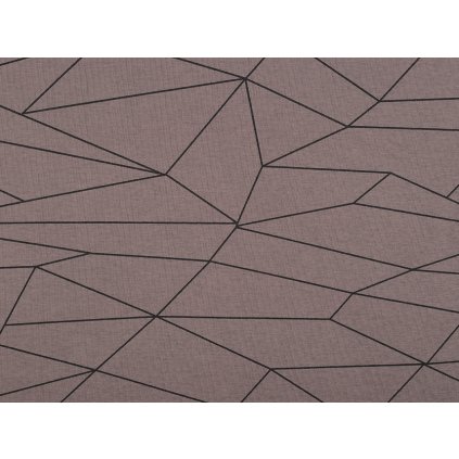 Teplákovina bavlněná počesaná geometrický vzor