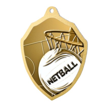 Kovová medaile MDMR02M17 | Netball (MD průměr 6, Barva bronz, Stuha ST1)