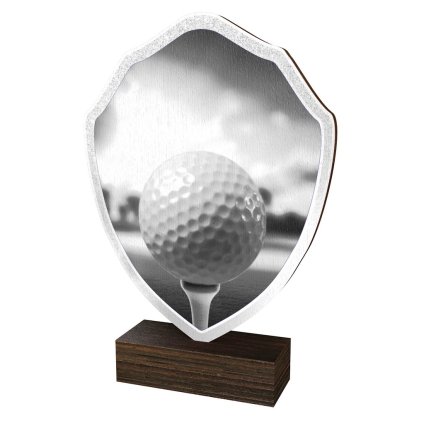 Dřevěná plaketa TFRW338 | Golf (Výška cm 10,5, Štítek na pohár STKZF,02,03,04,05)