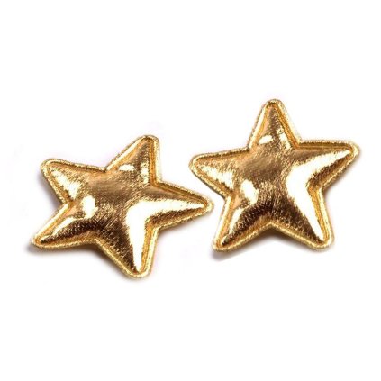 Stern mit Glitzer 30 mm Gold
