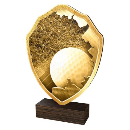 Dřevěná plaketa TFRW341 | Golf (Výška cm 10,5, Štítek na pohár STKZF,02,03,04,05)