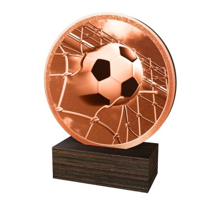 Dřevěná plaketa TFRW811 | Fotbal (Výška cm 9,5, Štítek na pohár 65x23)