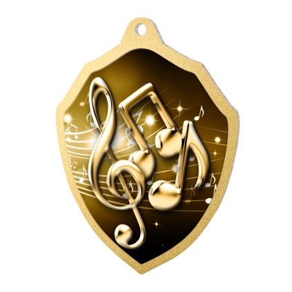 Kovová medaile MDMR02M29 | Hudba (MD průměr 6, Barva bronz, Stuha ST1)