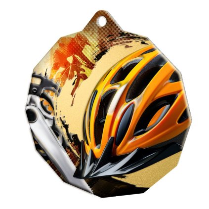 Kovová medaile MDM03M07 | Cyklistika (MD průměr 5, Barva bronz, Stuha ST1)