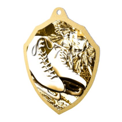 Kovová medaile MDMR02M34 | Krasobruslení (MD průměr 6, Barva bronz, Stuha ST1)