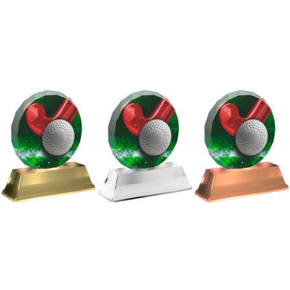 Akrylátová trofej ACE2003M21 | Pozemní hokej (Barva bronz, Štítek na pohár 99x22)