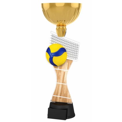 Akrylátová trofej ACUPCGM09 | Volejbal (Výška cm 28,5, Štítek na pohár 45x25, Vložit text či logo na trofej 55kč)