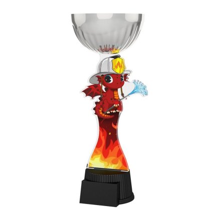 Akrylátová trofej ACUPCSMINIM04 | Hasiči (Výška cm 20,5, Štítek na pohár 40x16)
