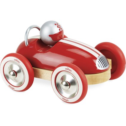 Dřevěné auto Roadster vintage červené
