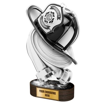 Akrylátová trofej TLR2023241 | Hasiči (Výška cm 22, Štítek na pohár NF, 50x38 D)