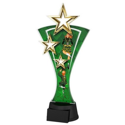 Akrylátová trofej ASTAR001M23 | Tanec (Výška cm 20, Štítek na pohár 40x16)