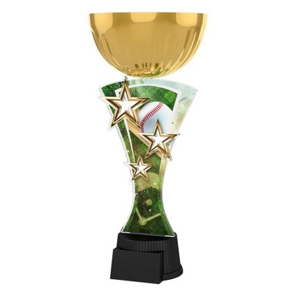 Akrylátová trofej ASTARCUPMINIM11 | Baseball (Výška cm 21,5, Štítek na pohár 40x16)