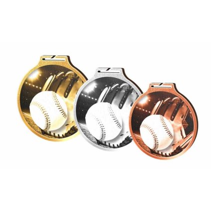 Medaile MDAWR002M07 | Baseball (Průměr cm 7, Barva bronz, Stuha ST1)