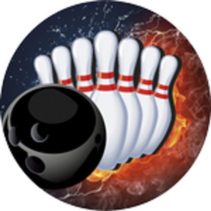 Emblém ES92 | Bowling (Průměr cm 2,5)