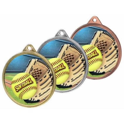 Medaile MDL001M39 | Baseball (Barva zlato, Stuha ST14)