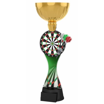 Akrylátová trofej ACUPCGM05 | Šipky (Výška cm 28,5, Štítek na pohár 45x25, Vložit text či logo na trofej 55kč)